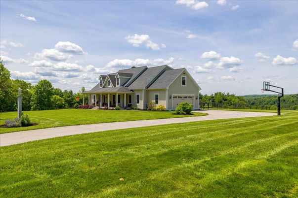 Attached, Backyard, Exterior, Facade, Farmhouse