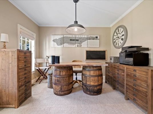 Home Office, Interior, Pendant Lights