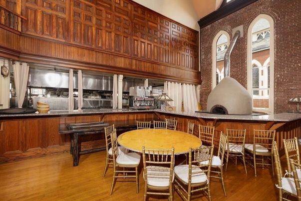 Dining room, Interior, Kitchen, Stainless Steel Appliances, Wood Texture Flooring