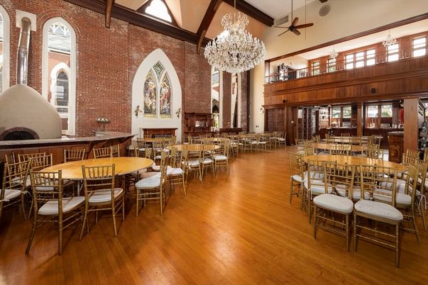 Chandelier, Dining room, Interior, Stone Walls, Wood Texture Flooring