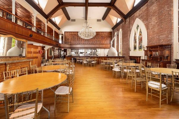Chandelier, Dining room, Interior, Kitchen, Wooden Beams, Wood Texture Flooring