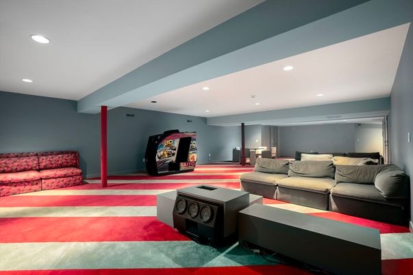 Interior, Living room, Recessed Lighting
