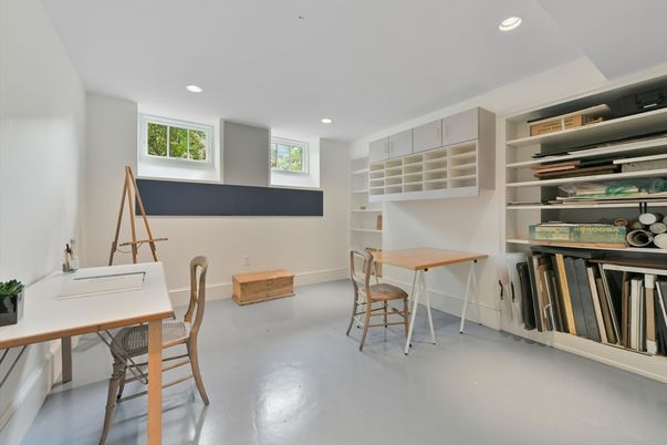 Home Office, Interior, Recessed Lighting