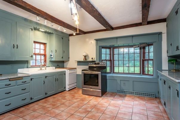 Interior, Kitchen, Wooden Beams