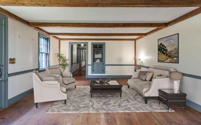 Interior, Living room, Wooden Beams, Wood Texture Flooring