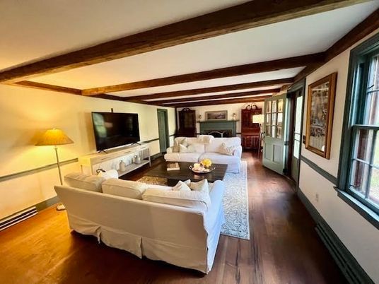 Interior, Living room, Wooden Beams, Wood Texture Flooring