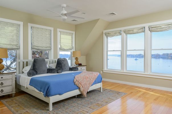 Bedroom, Interior, Water, Wood Texture Flooring
