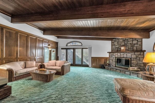 Fireplace, Interior, Living room, Stone Walls, Wooden Beams, Wooden Ceilings