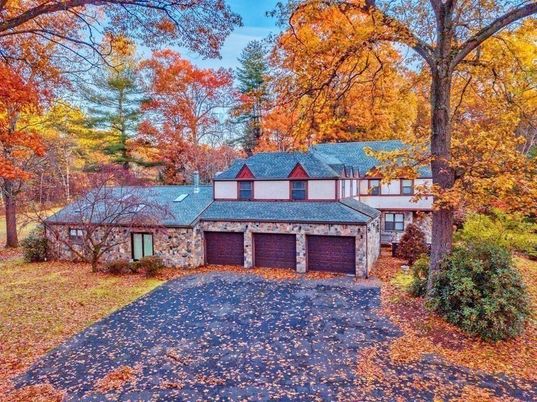 Attached, Exterior, Facade, Brick Facade, Tudor Revival