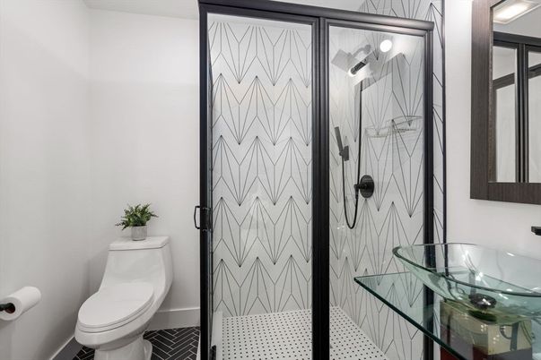 Bathroom, Glass Shower, Interior
