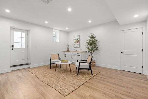 Interior, Recessed Lighting, Wood Texture Flooring