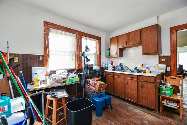 Interior, Kitchen, Wood Texture Flooring