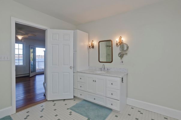 Bathroom, Dual Sink Vanities, Interior, Wood Texture Flooring