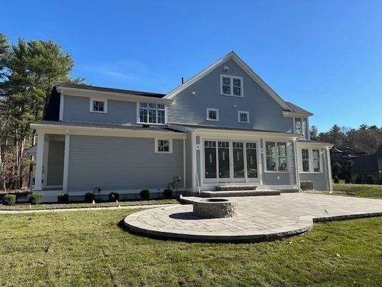 Attached, Backyard, Exterior, Facade, Farmhouse