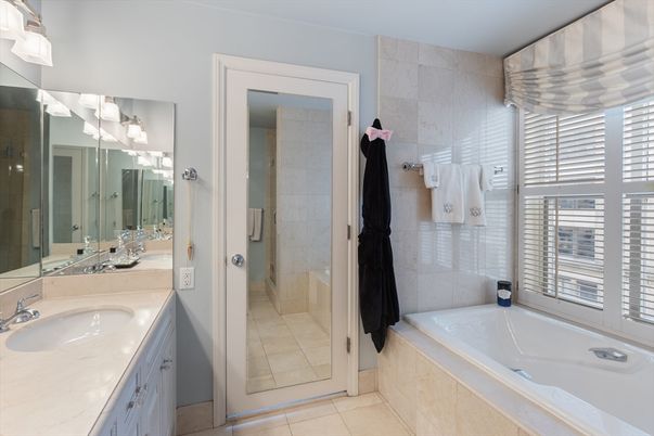 Bathroom, Dual Sink Vanities, Glass Shower, Interior