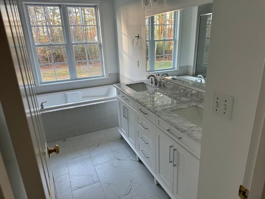 Bathroom, Dual Sink Vanities, Interior, Marble