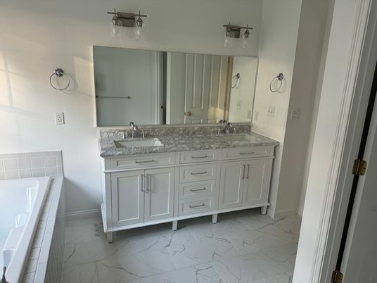 Bathroom, Dual Sink Vanities, Interior, Marble