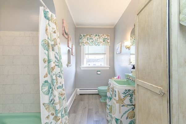 Bathroom, Interior, Wood Texture Flooring
