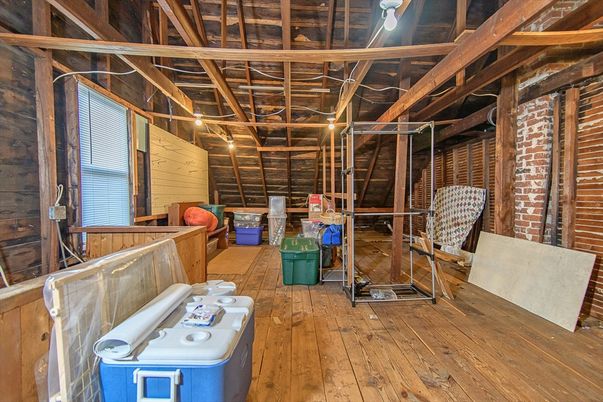 Interior, Stone Walls, Wooden Beams, Wood Texture Flooring