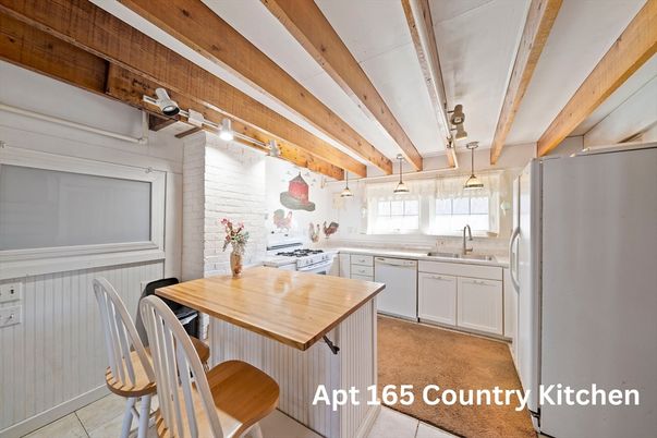 Interior, Kitchen, Pendant Lights, Wooden Beams