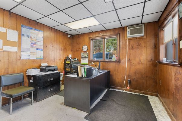 Home Office, Interior, Wooden Walls