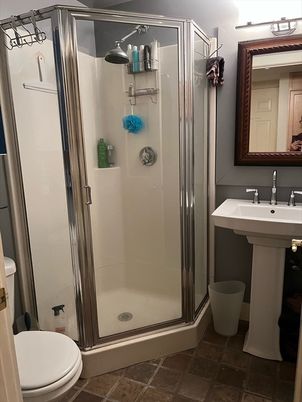 Bathroom, Glass Shower, Interior