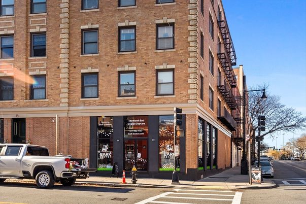Exterior, Facade, Brick Facade, Condo Building