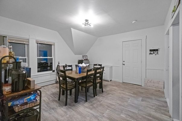 Dining room, Interior, Wood Texture Flooring