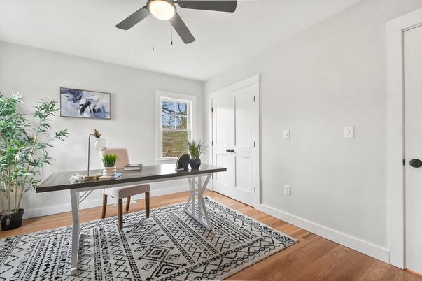 Home Office, Interior, Wood Texture Flooring