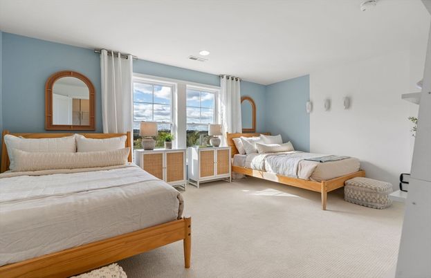 Bedroom, Interior, Recessed Lighting