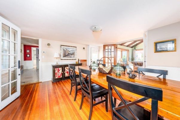 Dining room, Interior, Wood Texture Flooring
