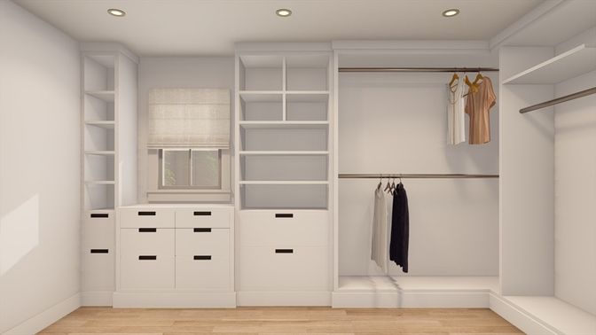 Interior, Recessed Lighting, Walk-in Closets, Wood Texture Flooring