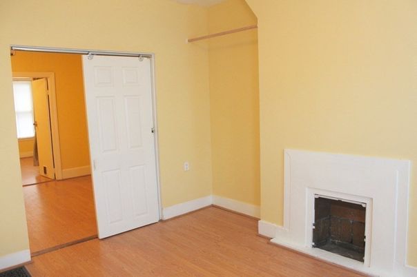 Empty room, Fireplace, Interior, Wood Texture Flooring