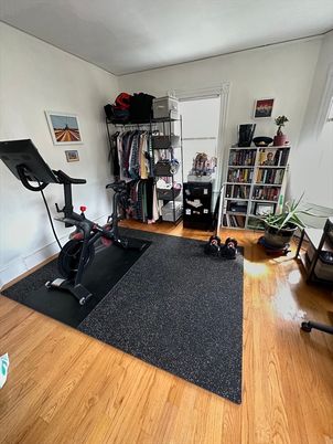 Fitness Equipment, Interior, Wood Texture Flooring