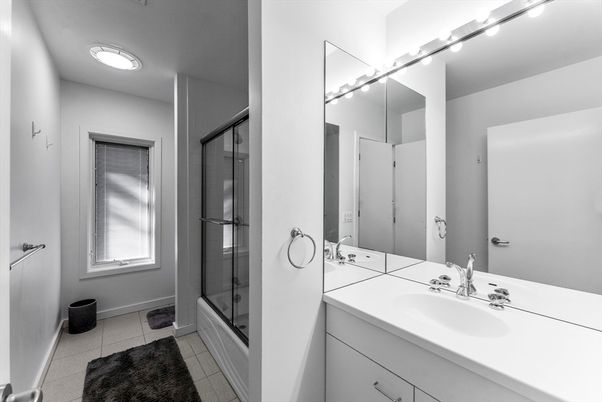 Bathroom, Dual Sink Vanities, Glass Shower, Interior