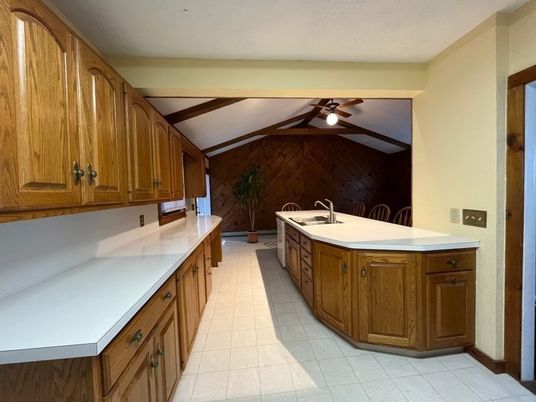 Interior, Kitchen, Wooden Walls