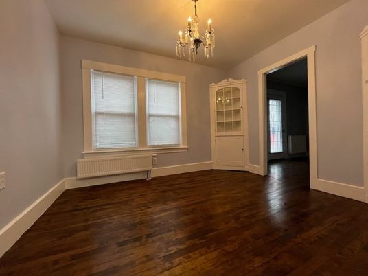Chandelier, Empty room, Interior, Wood Texture Flooring