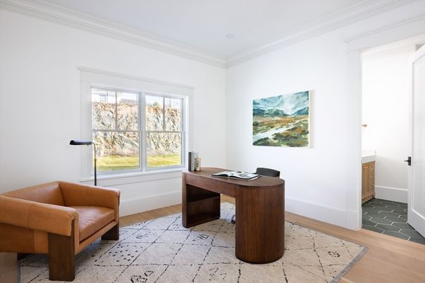 Home Office, Interior, Wood Texture Flooring