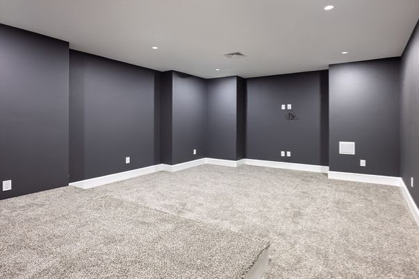 Empty room, Interior, Recessed Lighting