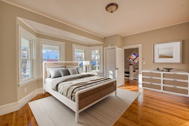 Bedroom, Interior, Wood Texture Flooring