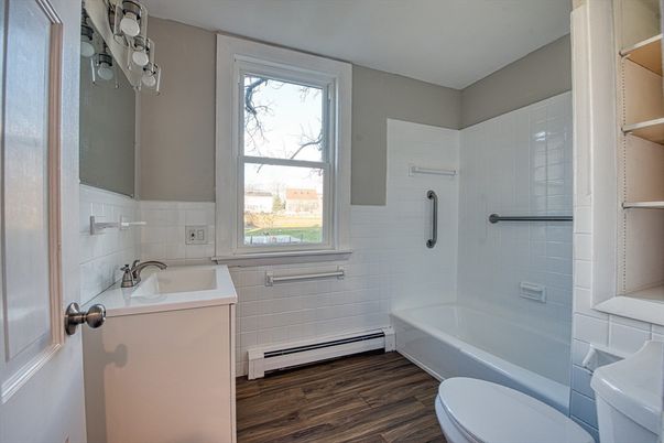 Bathroom, Interior, Wood Texture Flooring