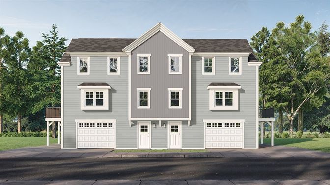 Attached, Exterior, Facade, Rowhouse