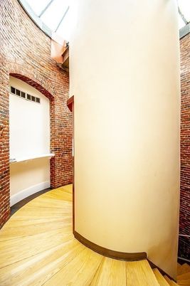 Interior, Stone Walls, Wood Texture Flooring