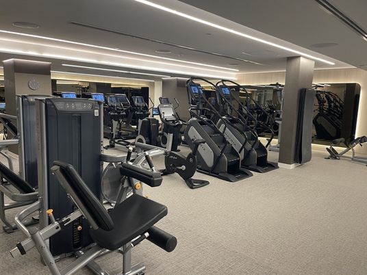 Fitness Equipment, Gym, Interior, Recessed Lighting