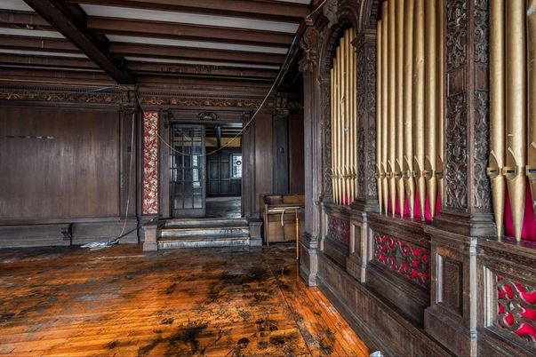 Interior, Wooden Beams, Wood Texture Flooring