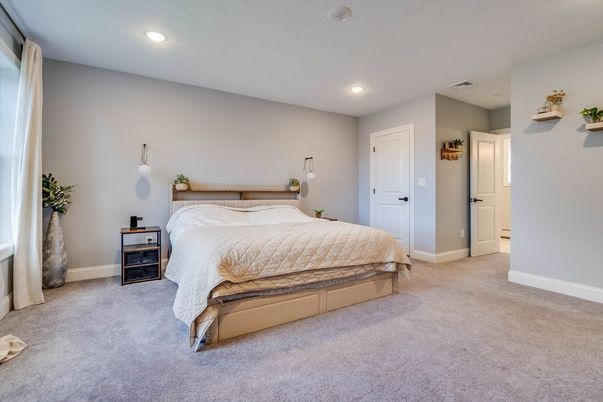 Bedroom, Interior, Recessed Lighting
