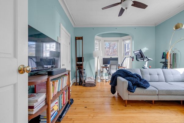 Fitness Equipment, Home Office, Interior, Wood Texture Flooring