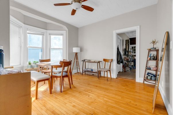 Dining room, Interior, Wood Texture Flooring