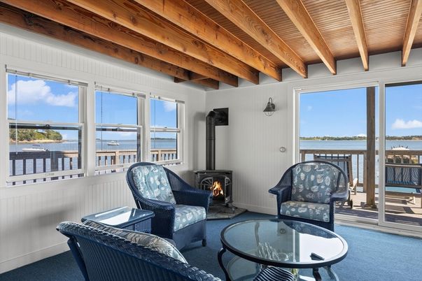 Fireplace, Interior, Living room, Water, Wooden Beams, Wooden Ceilings