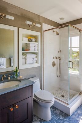 Bathroom, Glass Shower, Interior